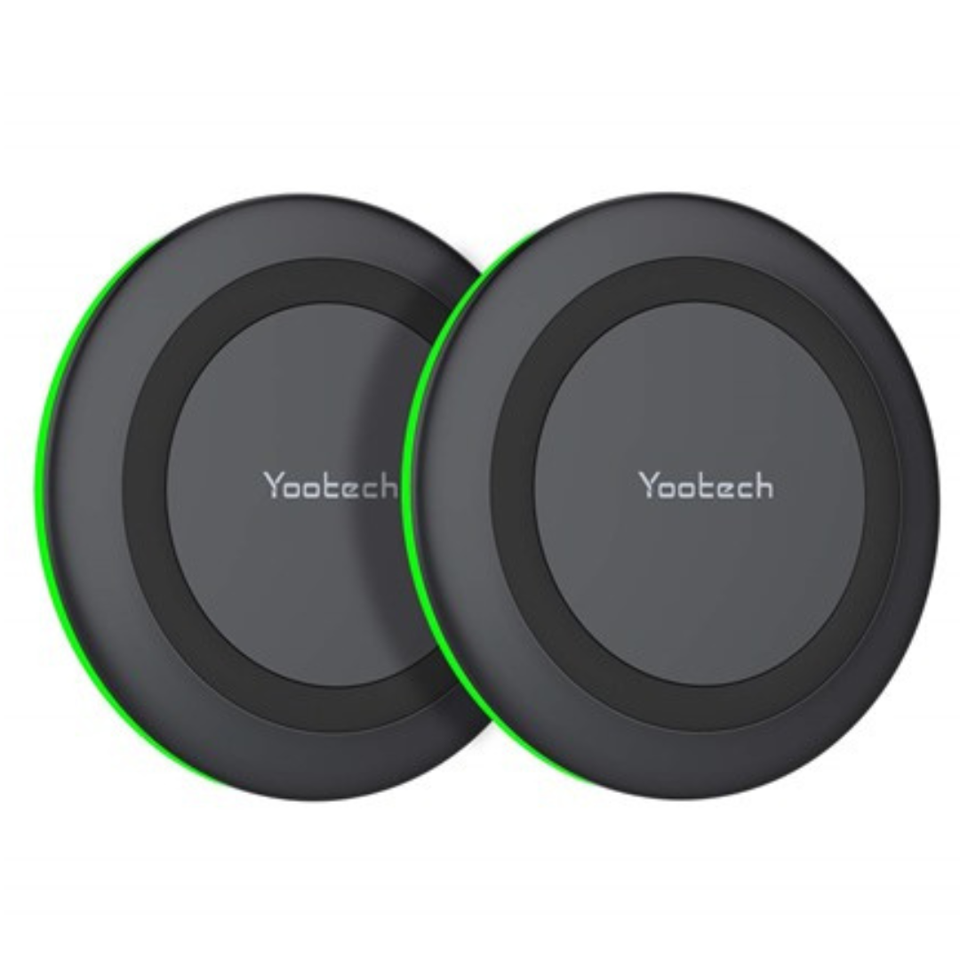 2-Pack Yootech Qi-Certified 10W Max Wireless Charger