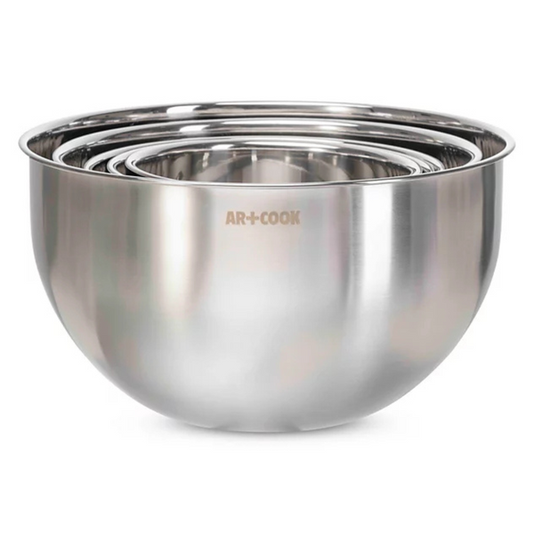 Art & Cook 5-Piece Stainless Steel Mixing Bowl Set