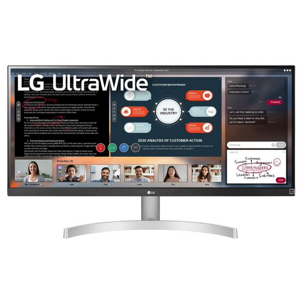 LG 29WN600-W 29" UltraWide Full HD 75Hz IPS FreeSync LED Monitor LG 29WN600-W 29" UltraWide Full HD 75Hz IPS FreeSync LED Monitor