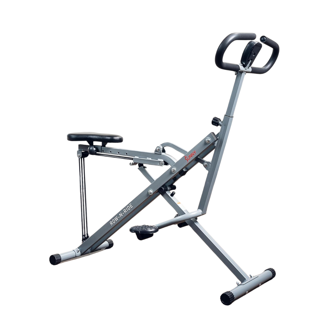 Sunny Health & Fitness Squat Assist Row-N-Ride Trainer