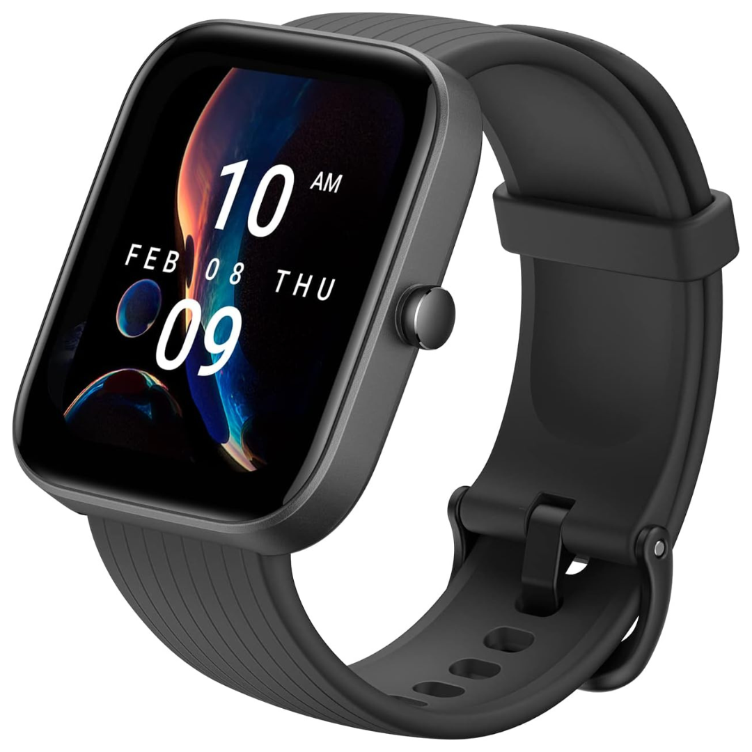 Amazfit Bip 3 Pro GPS 1.69" Blood Oxygen Heart Rate Smartwatch [Renewed]