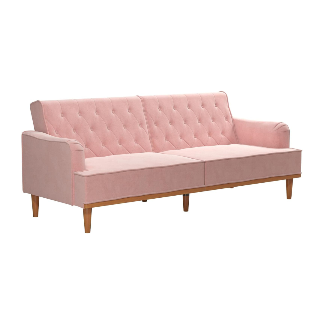 Mr. Kate Stella 80 Inch Modern Upholstered Futon Sofa Bed