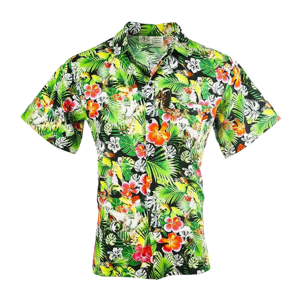 Mens Hawaiian Print Short Sleeve Shirt