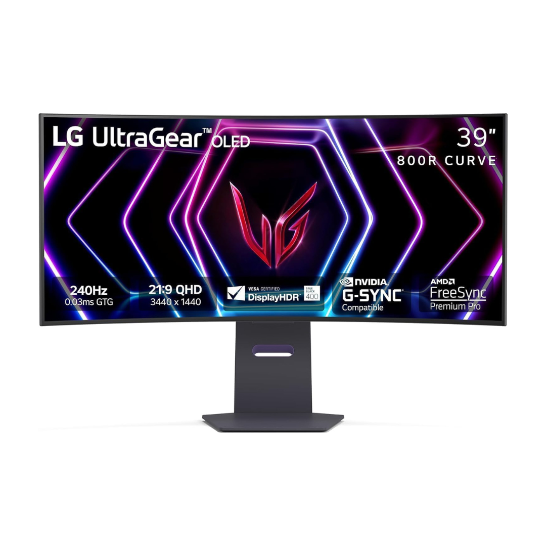 LG UltraGear 39" Curved WQHD 240Hz 0.03ms G-Sync Compatible OLED Gaming Monitor