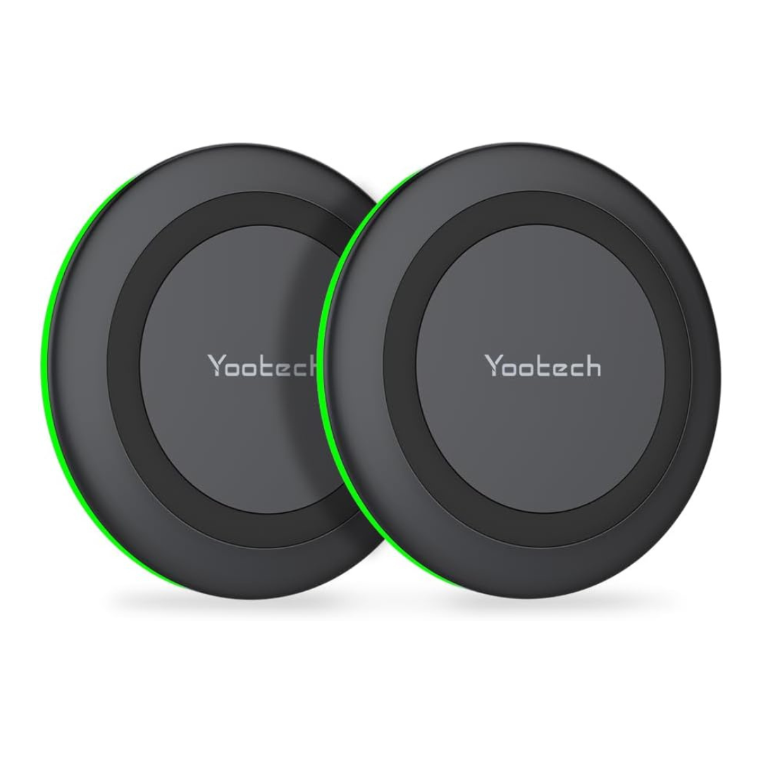 2-Pack Yootech Qi-Certified 10W Max Wireless Charger