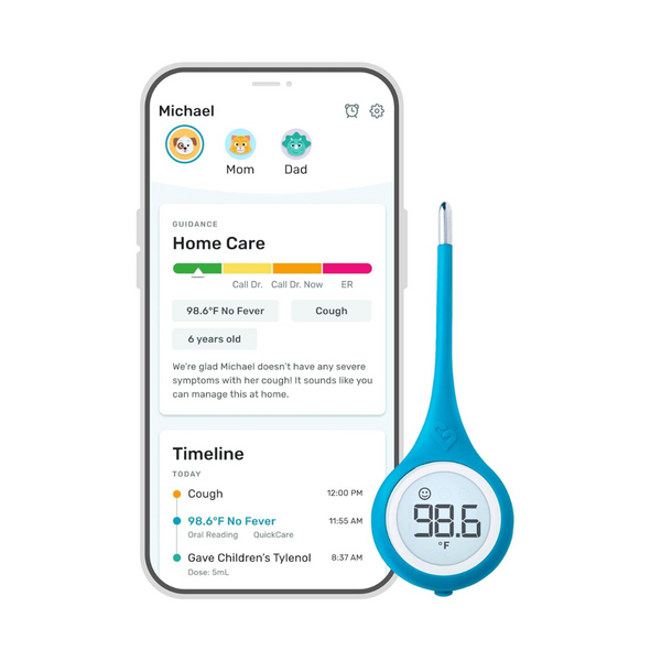 Kinsa FDA Cleared QuickCare Smart Digital Thermometer