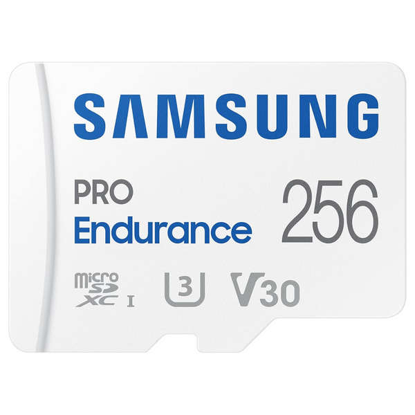 Samsung PRO Endurance 256GB U3 V30 microSDXC Card With SD Adapter