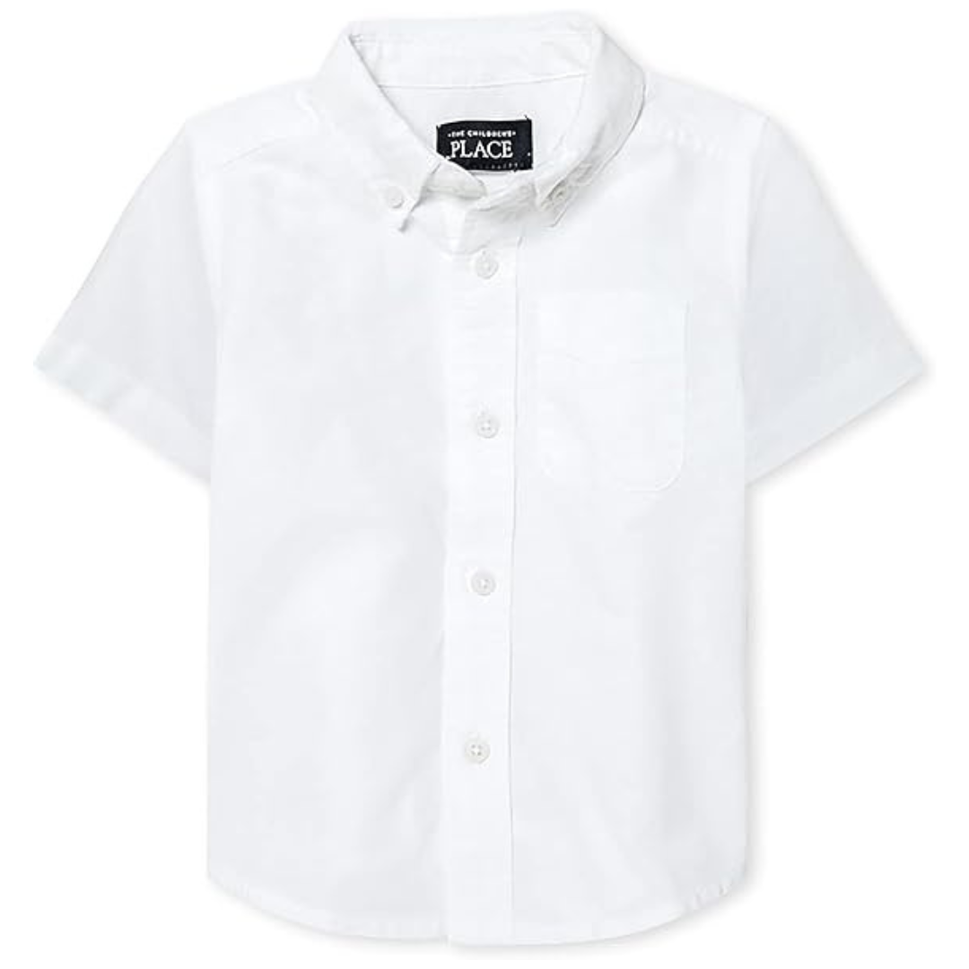 The Children's Place Baby Boys Short Sleeve Oxford Button Down Shirt (2 colors)