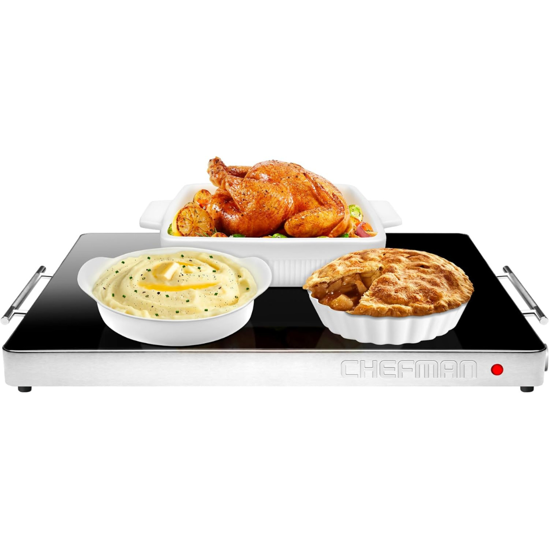 Chefman Electric Warming Tray With Adjustable Temperature Control