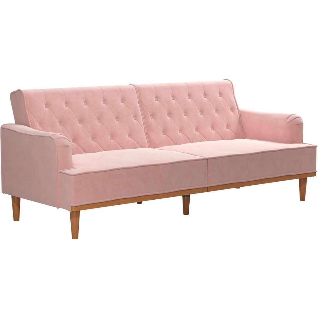 Mr. Kate Stella 80 Inch Modern Upholstered Futon Sofa Bed