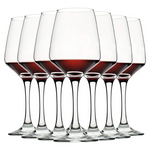 Set Of 8 C-CREST 12Oz Durable Lead-Free Wine Glasses (Clear)