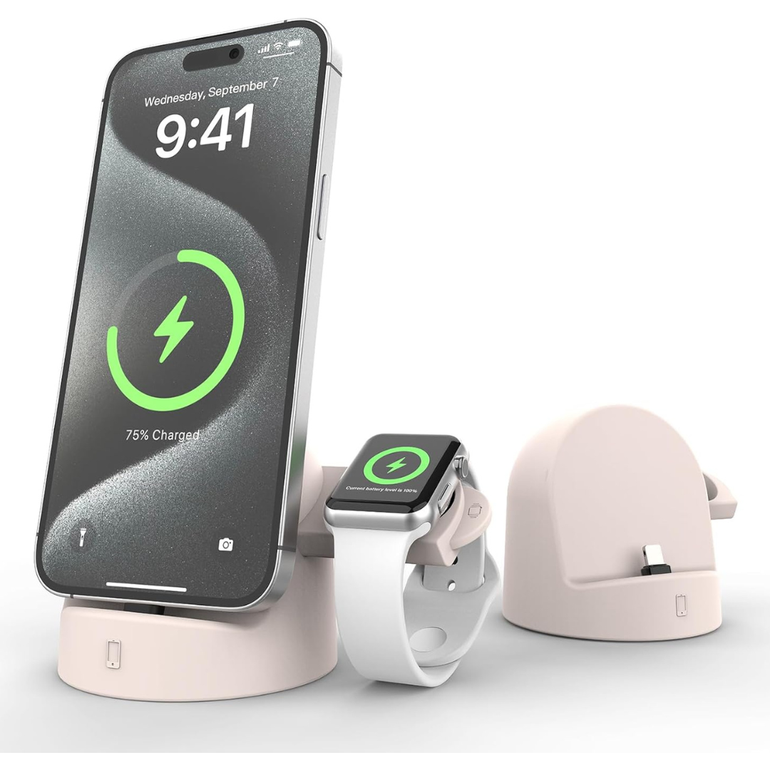 2-in-1 15W Charging Station For iPhone & Apple Watch (USB-L)