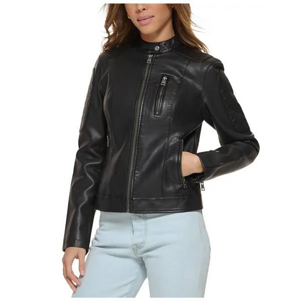 Levi's Women's Faux Leather Motocross Racer Jacket