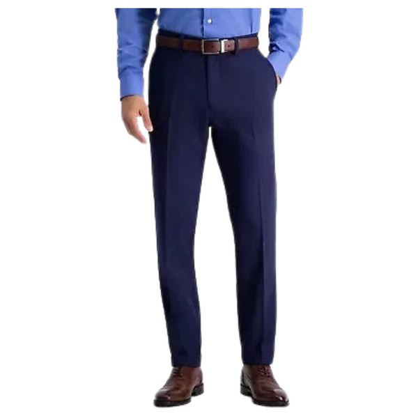 Haggar H26 Men's Flex Series Ultra Slim Suit Pants (Midnight Blue)