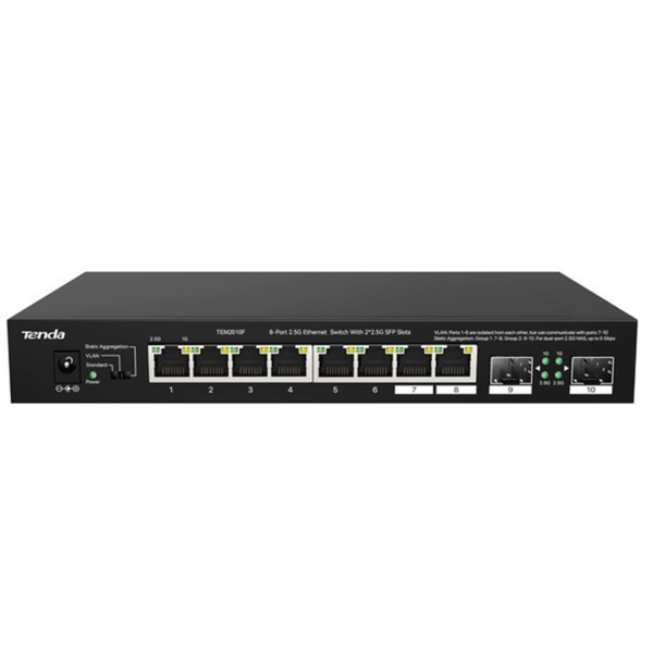 8-Port Tenda TEM2010F 2.5G Ethernet Switch