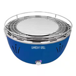 Grill Time Tailgater Game Day Tabletop Portable Charcoal Grill (Blue)