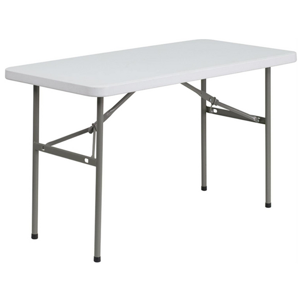 4' Rectangular Plastic Folding Event Table