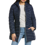 Laundry by Shelli Segal Women's Quilted Coat (Grey)