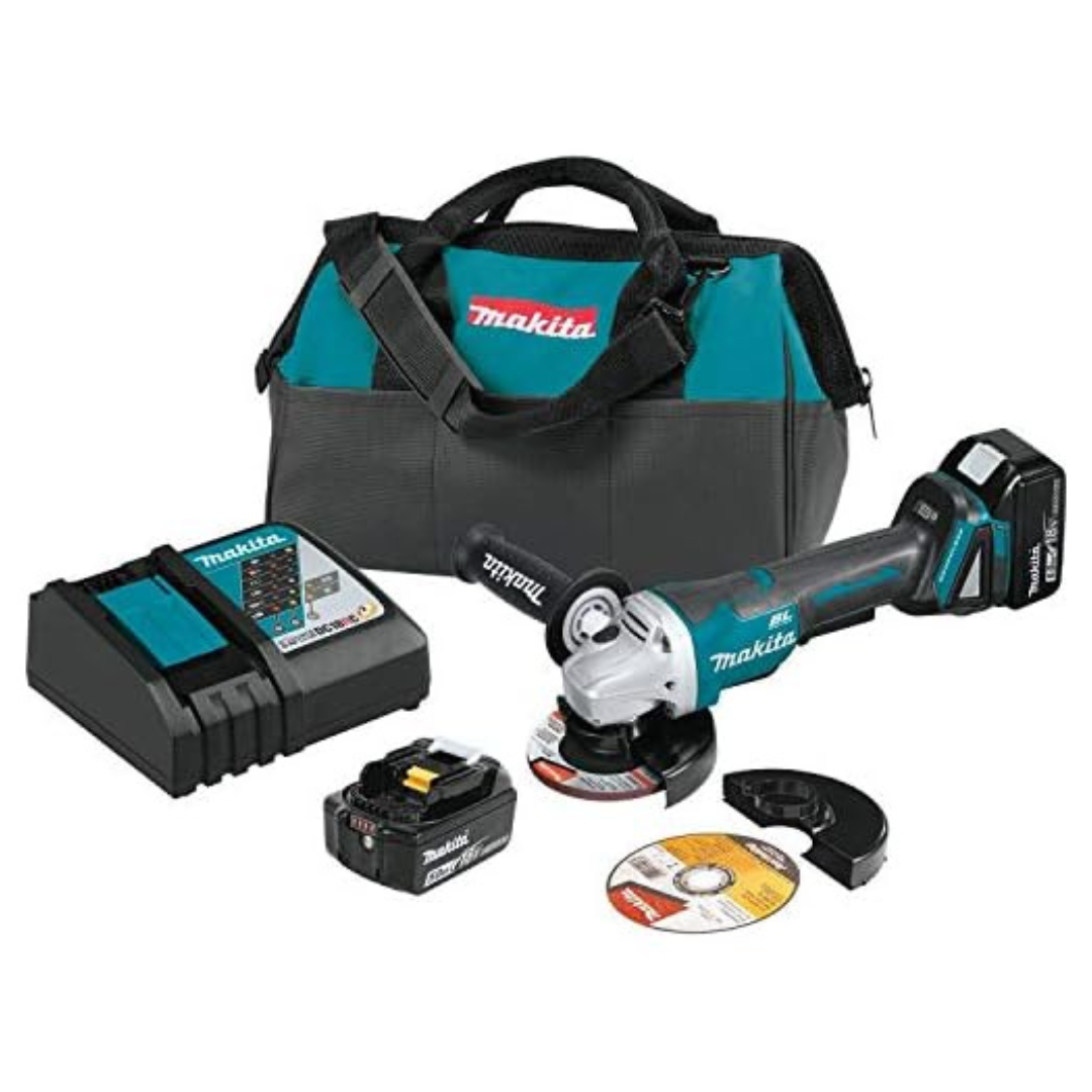 Makita XAG11T 18V LXT Lithium-Ion Brushless Cordless Angle Grinder Kit