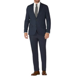 Haggar H26 Men's Tailored Fit Premium Stretch Suit Jacket (Blue)