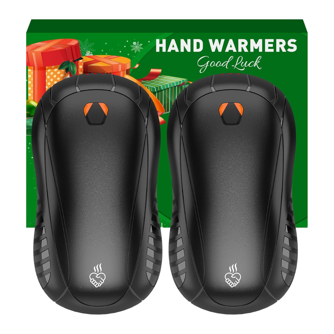 2-Pack 6000mAh 2 In 1 Rechargeable Electric Portable Hand Warmers