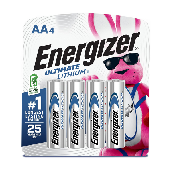 4-Count Energizer Ultimate Lithium AA Batteries