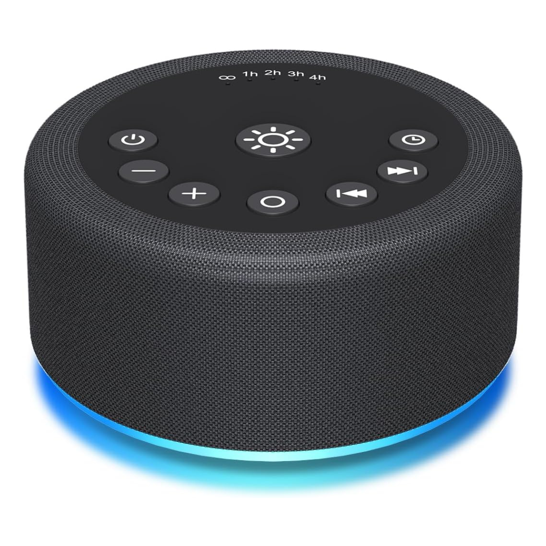 White Noise Sleep Sound Machine With Night Light