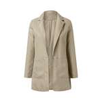 Women's Lightweight Lapel Open Front Cardigan Blazer (Various Colors & Sizes)