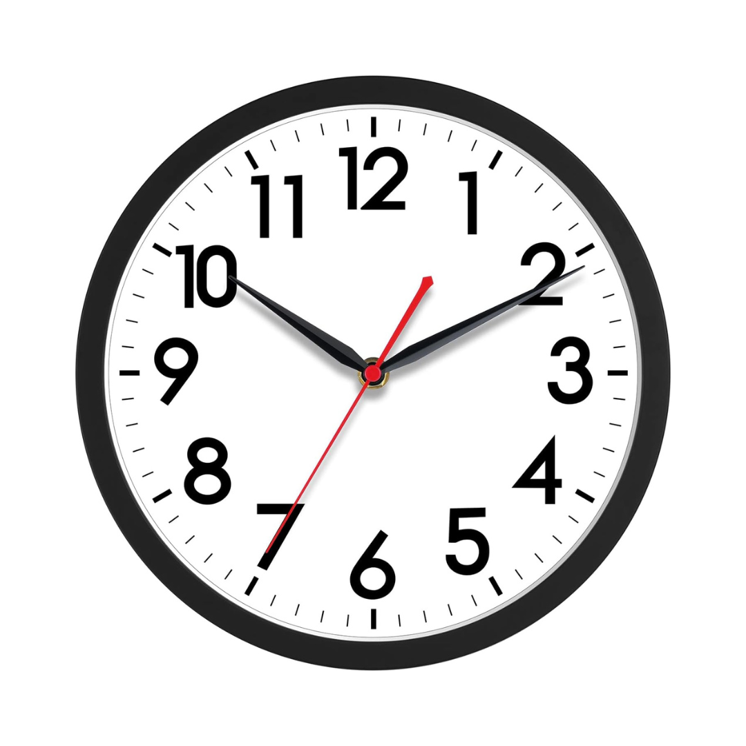 Akcisot 10" Silent Non-Ticking Modern Clocks