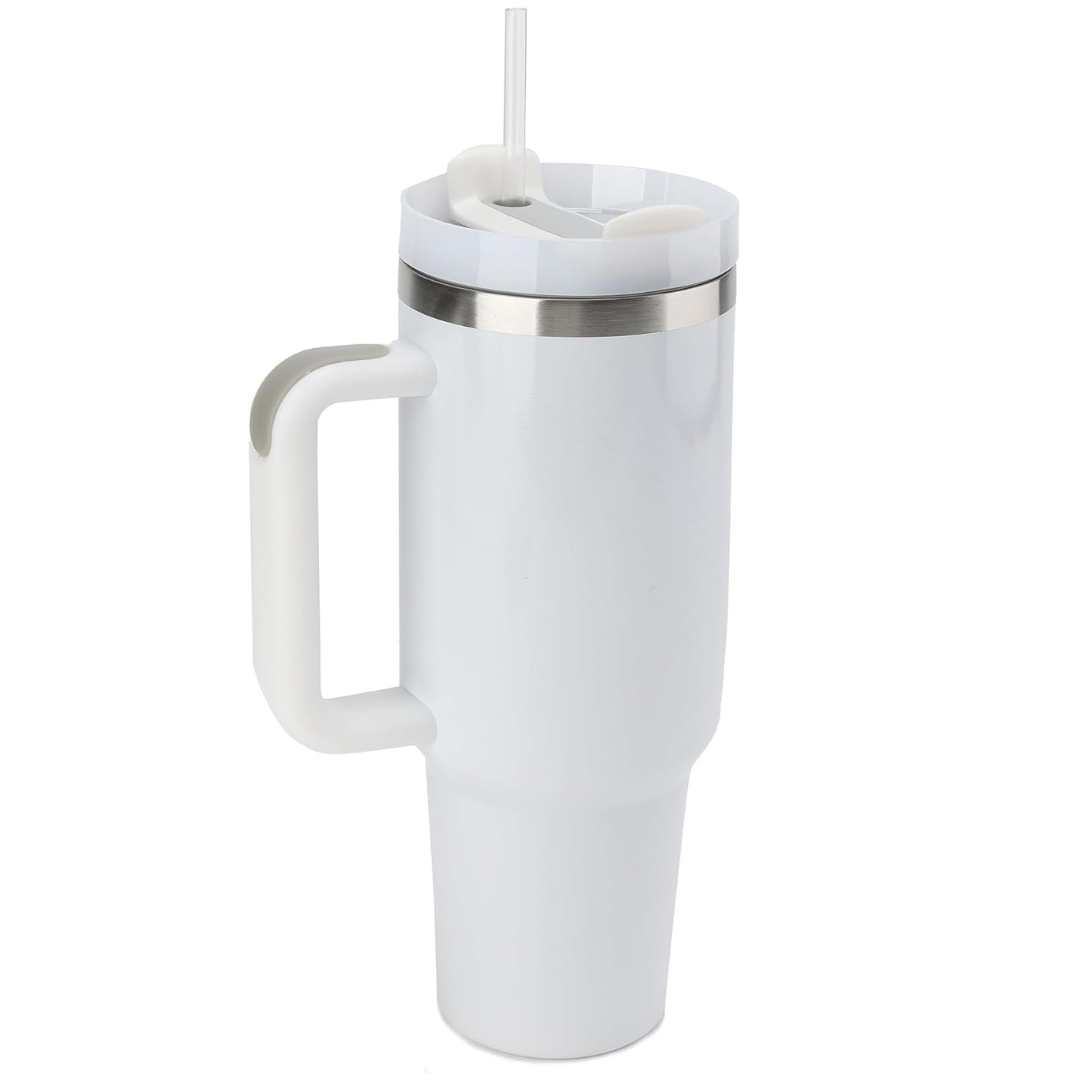 40oz Stainless Steel Vacuum Insulated Tumbler With Lid & Straw