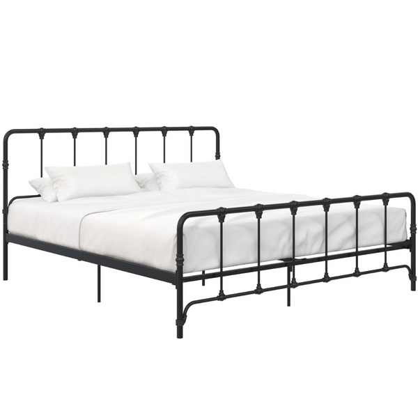 Mainstays Farmhouse Metal King Size Bed Frame