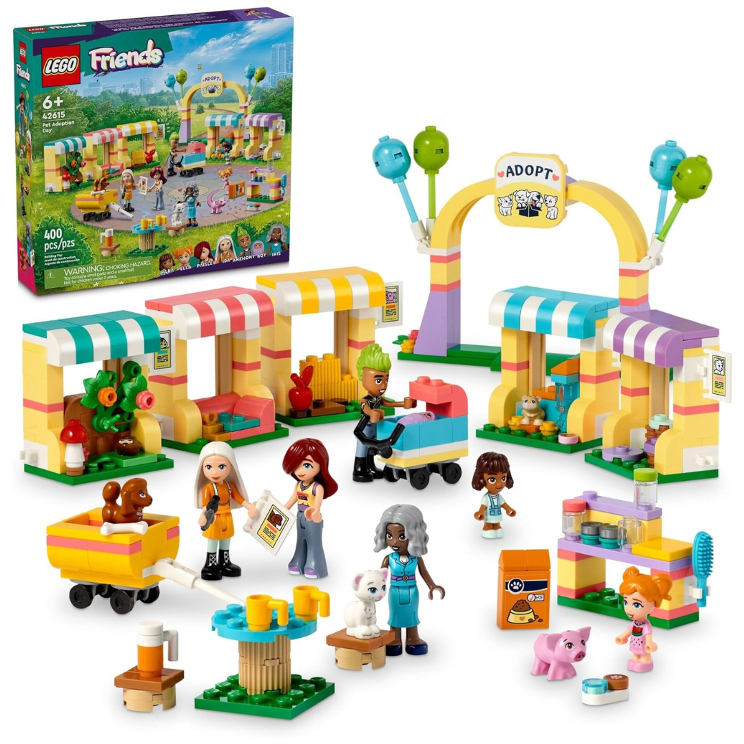 LEGO Friends Pet Adoption Day Toy Animal Set