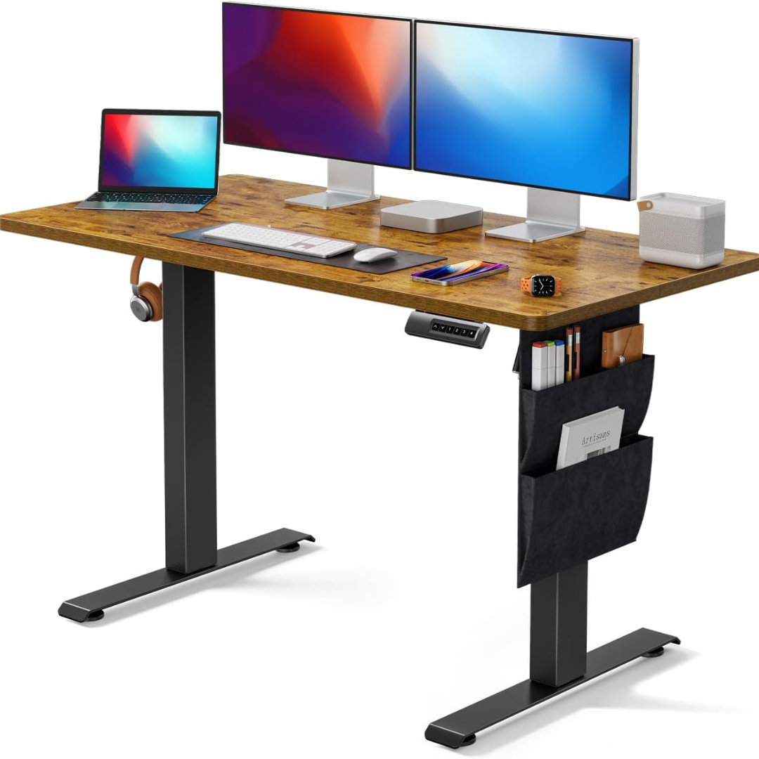 Marsail Adjustable Height Home Office 48" x 24" Electric Standing Desk