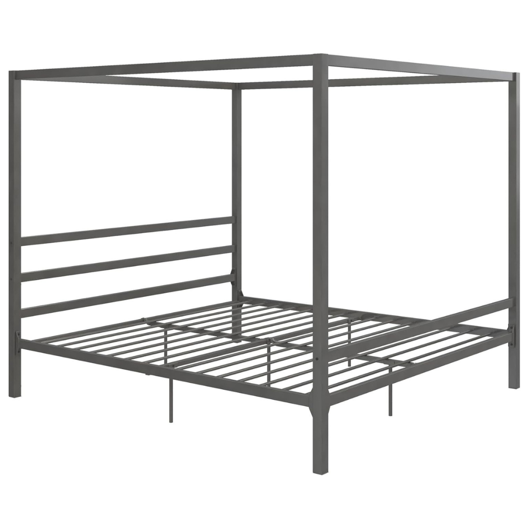 DHP Modern Metal Canopy Platform King Size Bed Frame