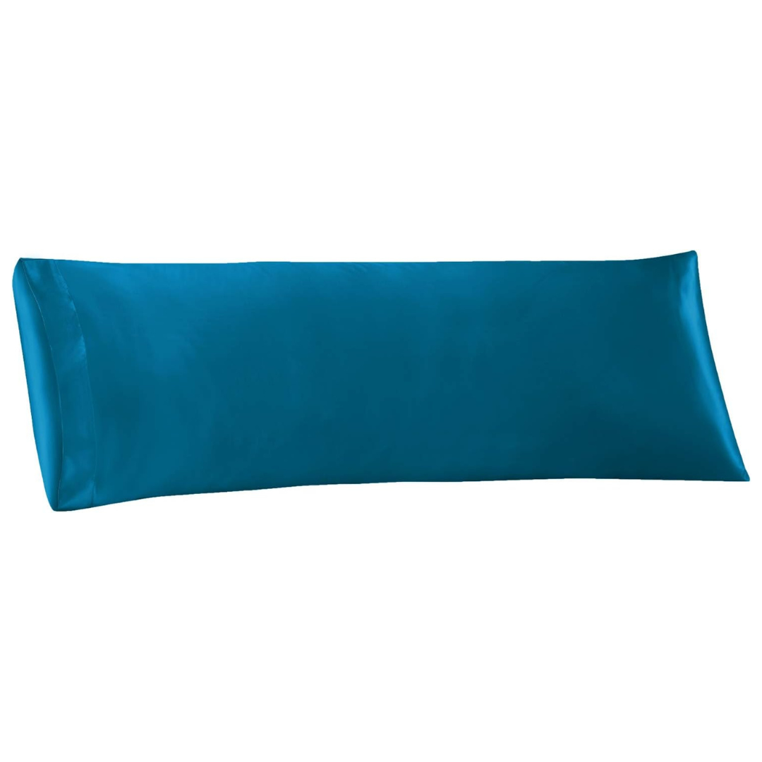 EXQ Home Body Soft Satin Body Pillow Pillowcase with Envelope Closure