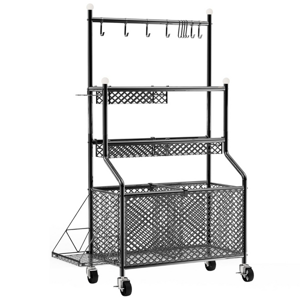 4-Layer Large Capacity Steel Ball Storage Rack (31"L x 15.5"W x 61"H)