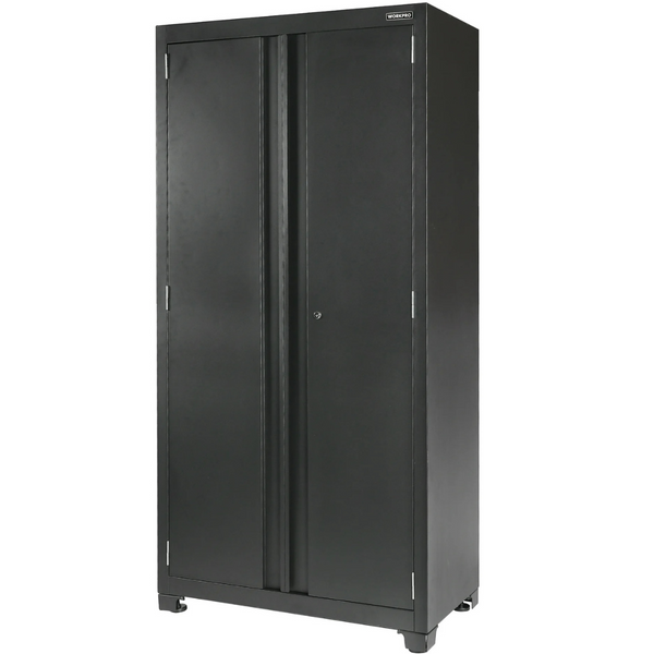 Workpro 36" 3-Shelf Steel Heavy-Duty Garage Storage Cabinet