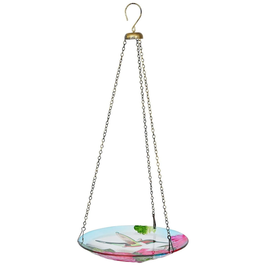 Alpine Corporation KBD150 10" Glass Red Bird Feeder