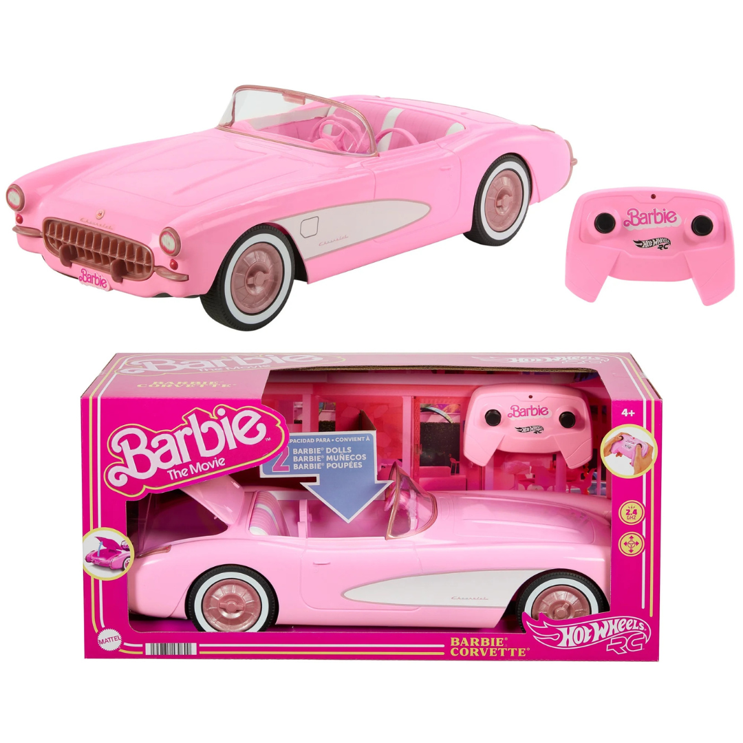 Hot Wheels Full-Function Remote-Control Toy Car Holds 2 Barbie Dolls