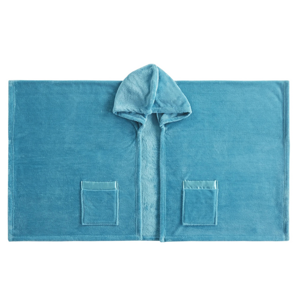 Comfort Spaces Teal Blue Polyester Plush Throw Blanket