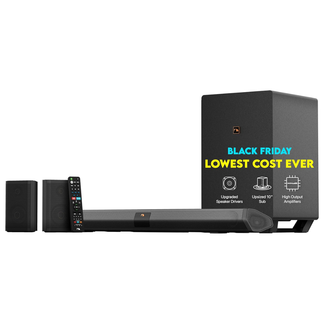 Nakamichi Shockwafe Elite 7.2.4 Ch Atmos/DTS:X Dolby Soundbar