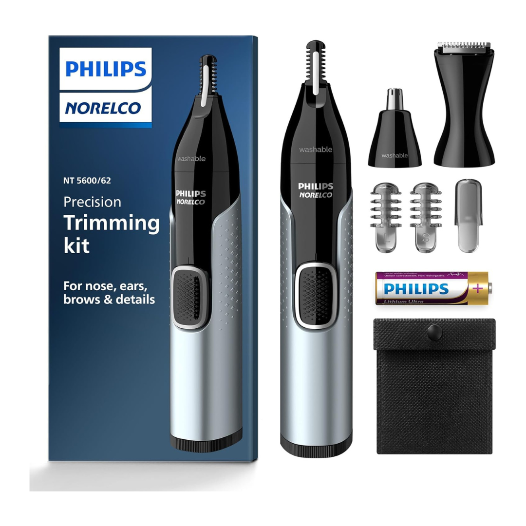 Philips Norelco Nose Trimmer 5000 For Nose, Ears, Eyebrows (NT5600/62)