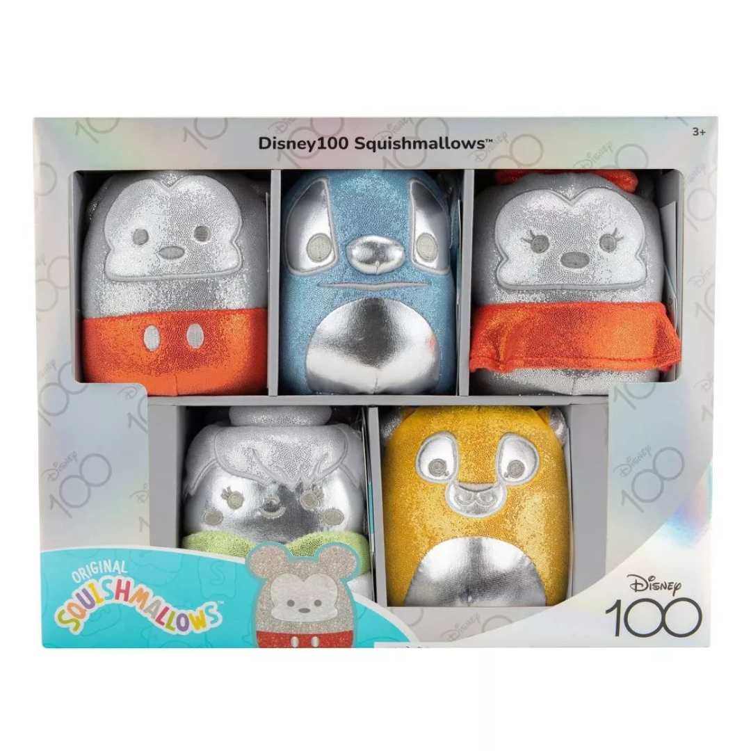 5-Pack Squishmallows Original Disney100 Plush Box Set