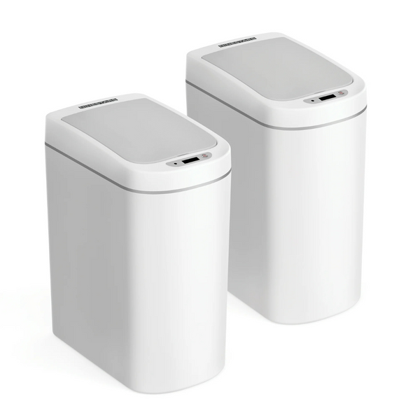 2-Pack 1.85-Gallon Nine Stars Motion Sensor Trash Can