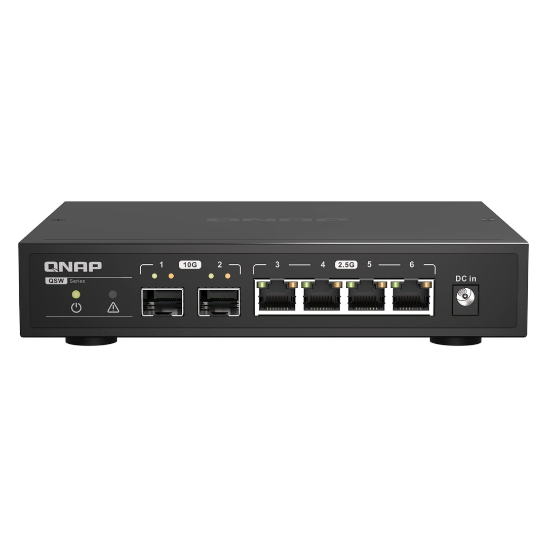 QNAP 6-Port 10GbE/2.5GbE Unmanaged Ethernet / SPF+ Switch