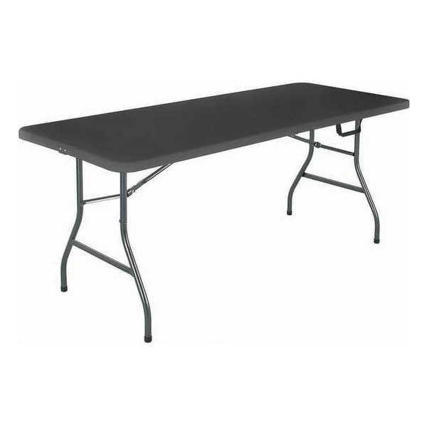 Cosco 6-Foot Centerfold Folding Table (Black)