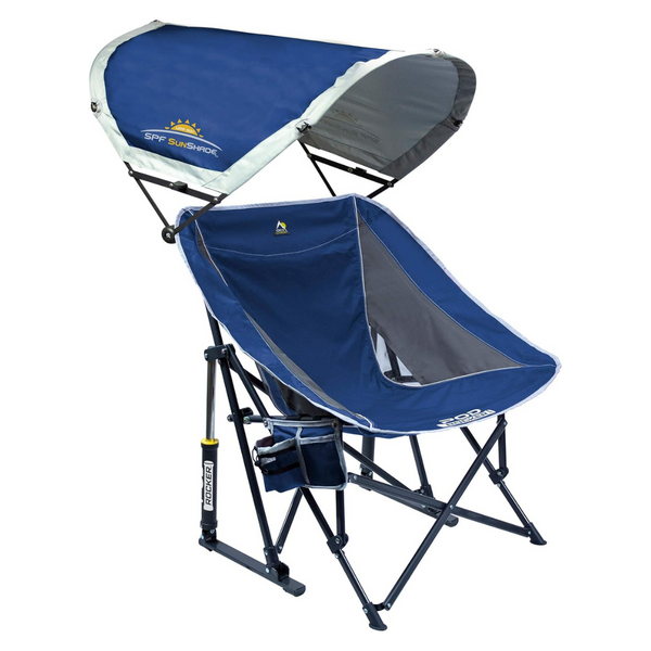 GCI Outdoor Pod Rocker With SunShade Rocking Beach Chair