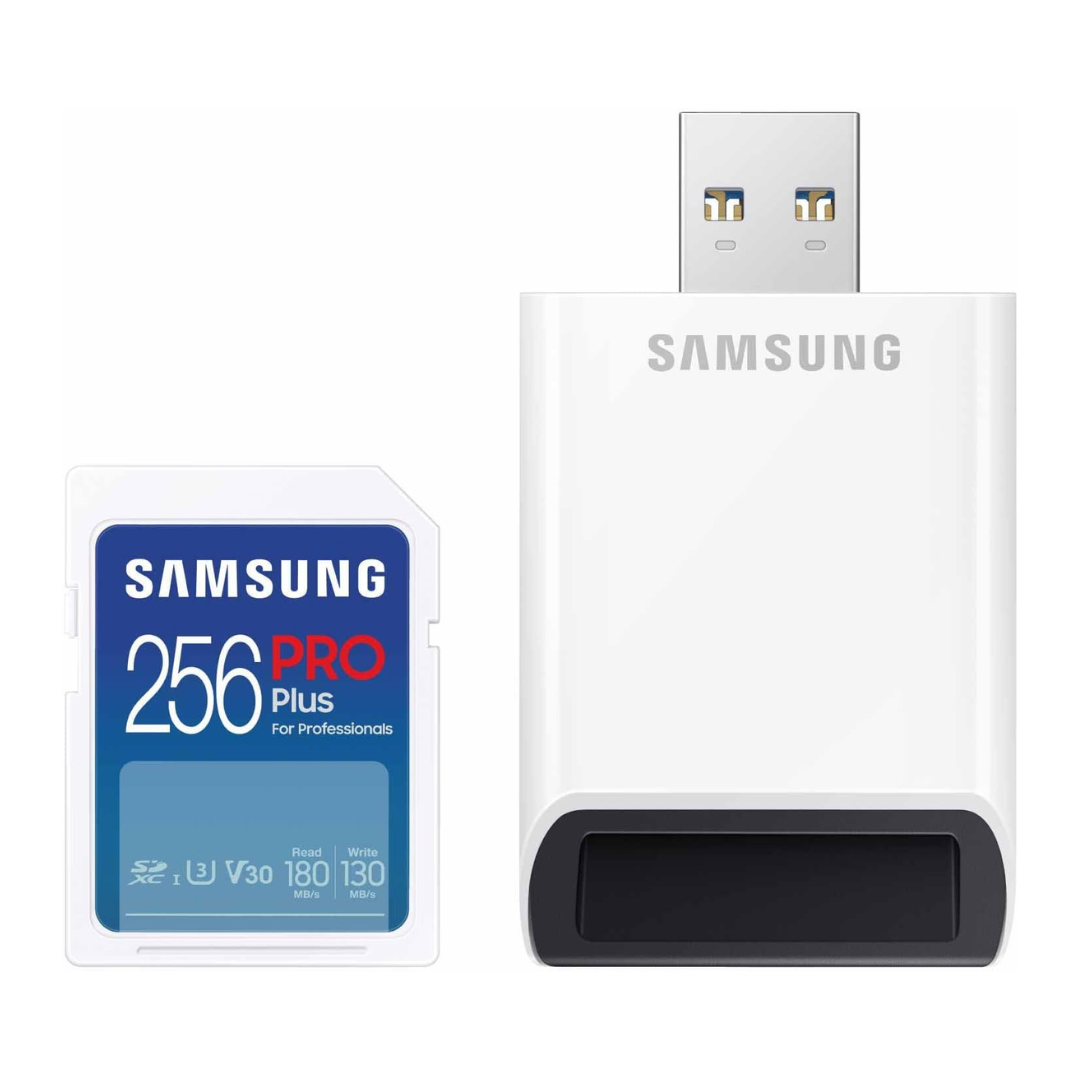 SAMSUNG PRO Plus Full Size 256GB SDXC Card + Reader