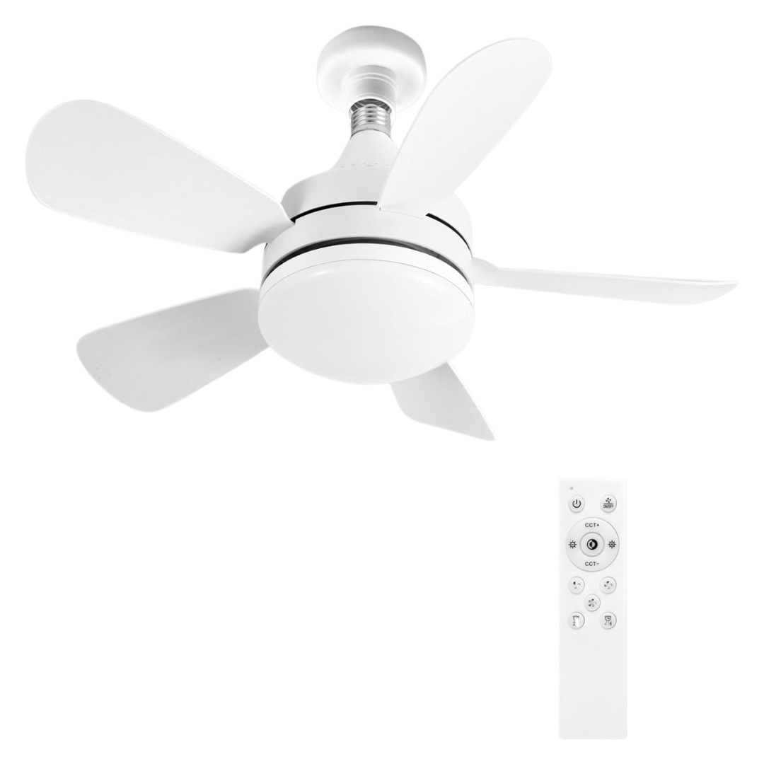 Dimmable Socket Ceiling Fans With Lights And Remote