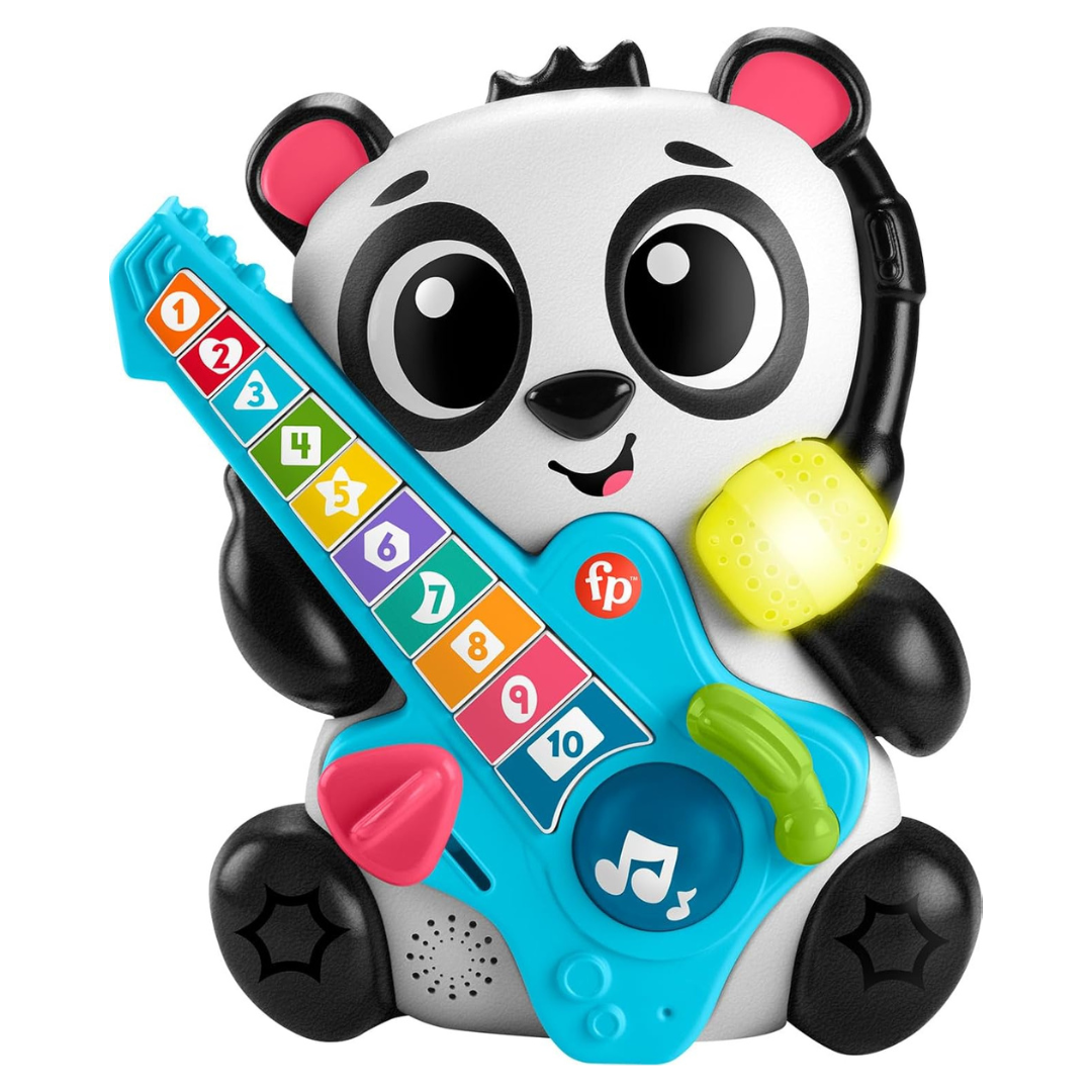 Fisher-Price Baby Learning Toy Link Squad Jam & Count Panda With Music & Lights